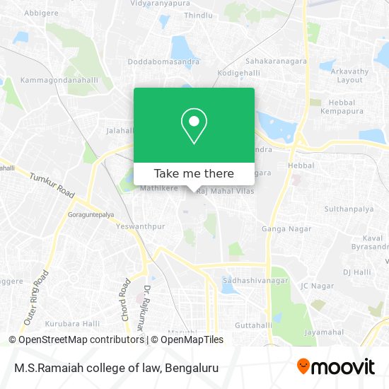 M.S.Ramaiah college of law map