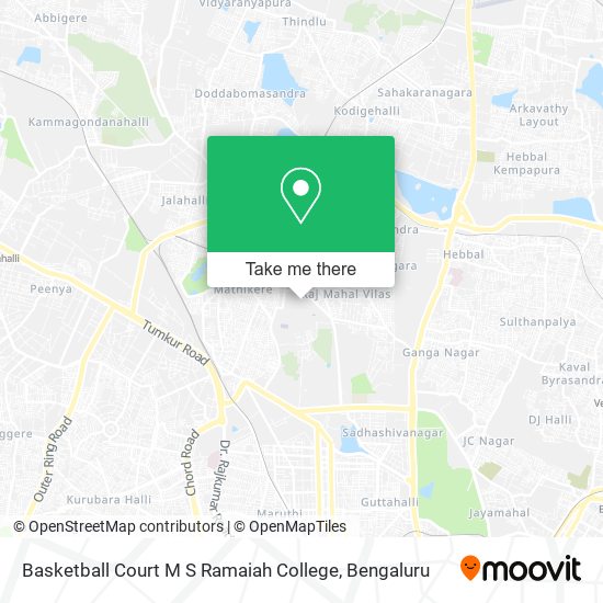 Basketball Court M S Ramaiah College map