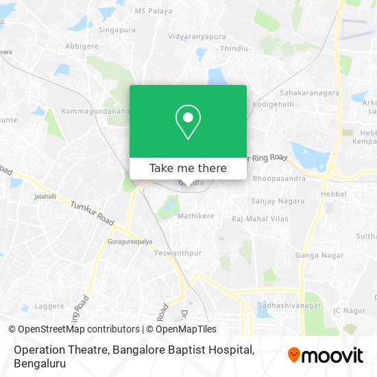 Operation Theatre, Bangalore Baptist Hospital map