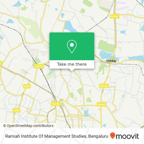 Ramiah Institute Of Management Studies map