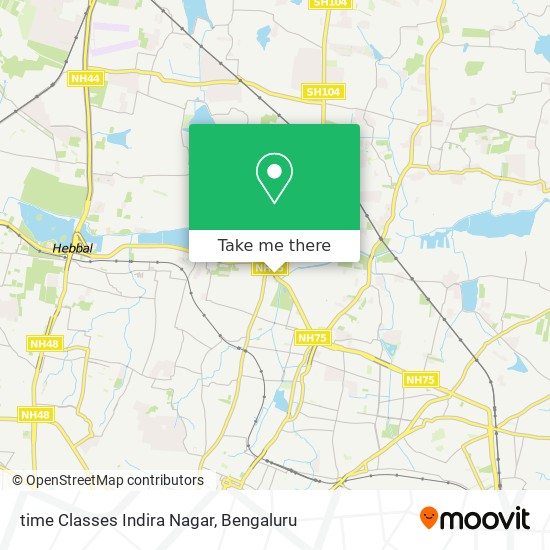time Classes Indira Nagar map