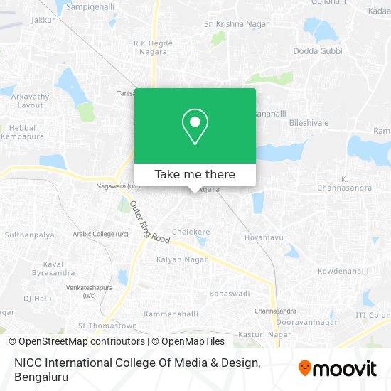 NICC International College Of Media & Design map