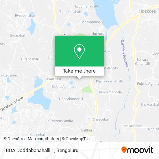BDA Doddabanahalli 1 map