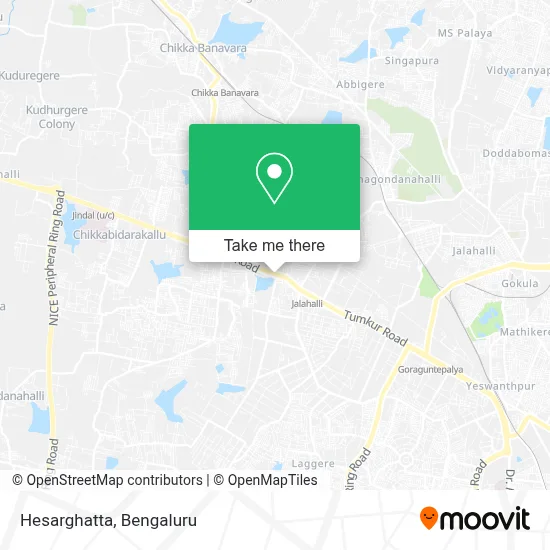 Hesarghatta map