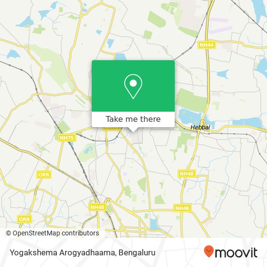 Yogakshema Arogyadhaama map