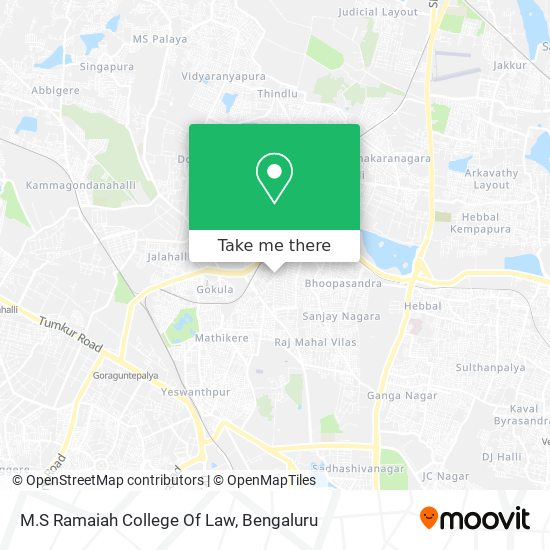 M.S Ramaiah College Of Law map
