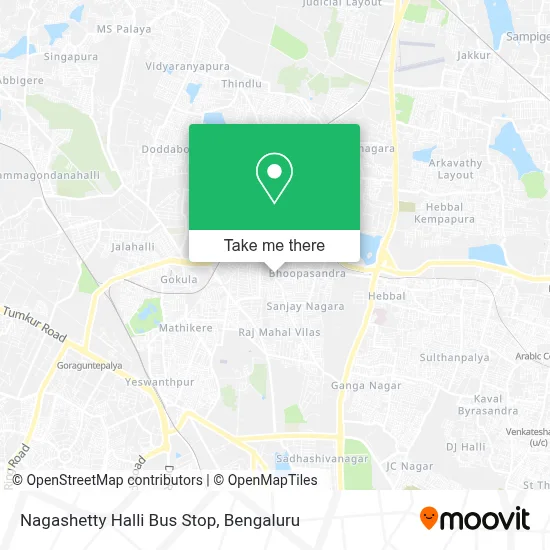 Nagashetty Halli Bus Stop map