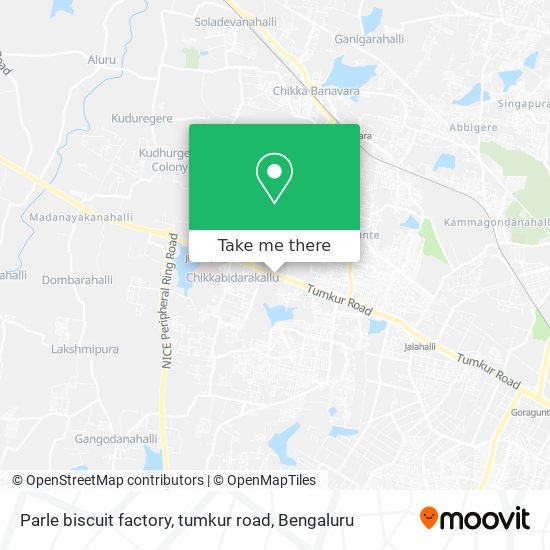Parle biscuit factory, tumkur road map