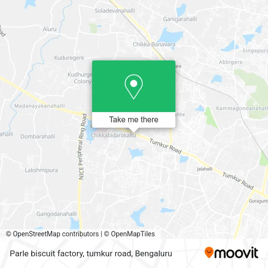 Parle biscuit factory, tumkur road map
