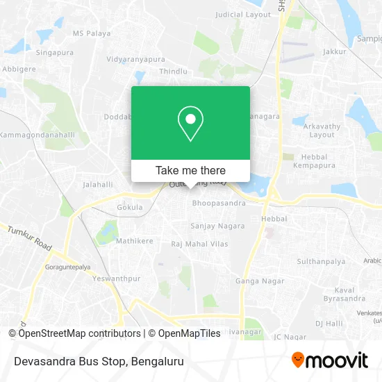 Devasandra Bus Stop map