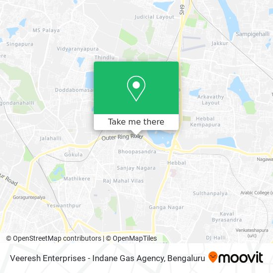 Veeresh Enterprises - Indane Gas Agency map