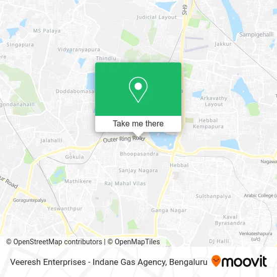 Veeresh Enterprises - Indane Gas Agency map