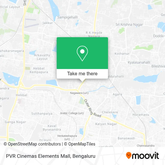 PVR Cinemas Elements Mall map