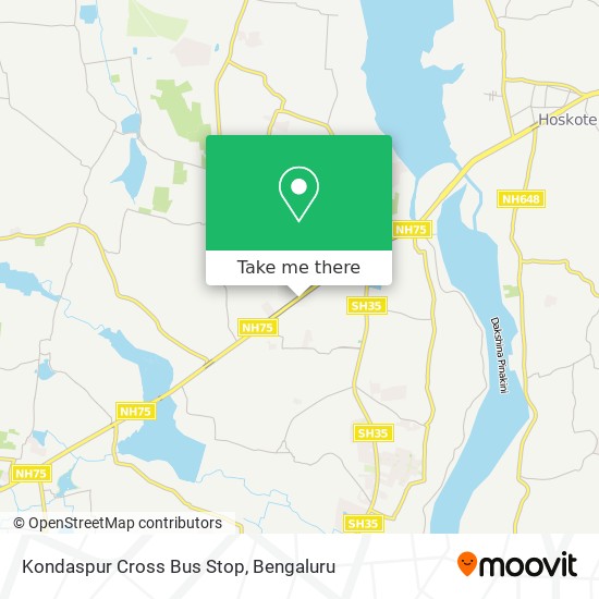 Kondaspur Cross Bus Stop map