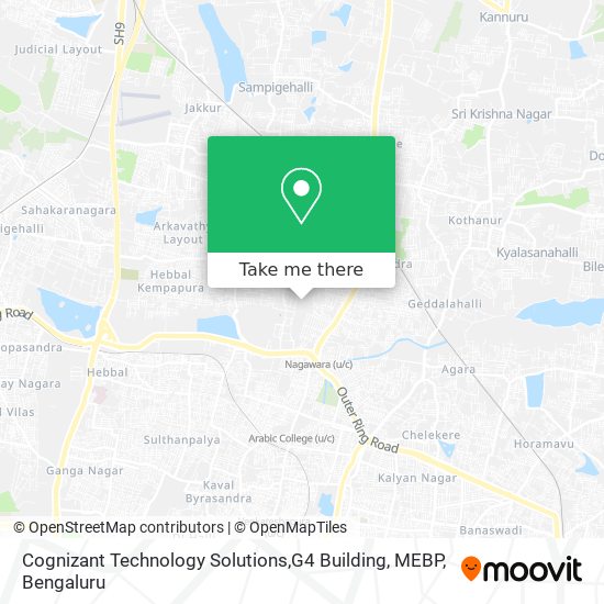 Cognizant Technology Solutions,G4 Building, MEBP map