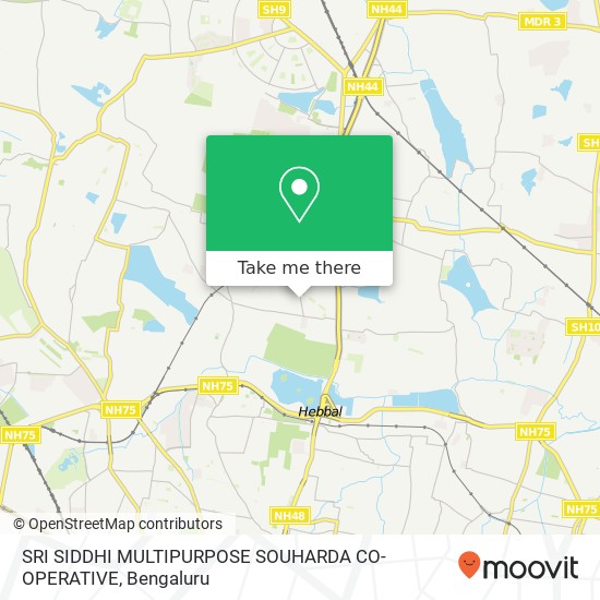 SRI SIDDHI MULTIPURPOSE SOUHARDA CO-OPERATIVE map