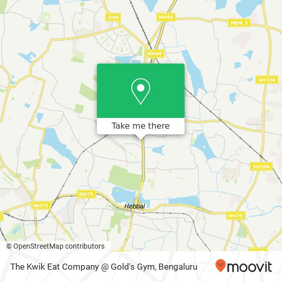 The Kwik Eat Company @ Gold's Gym map