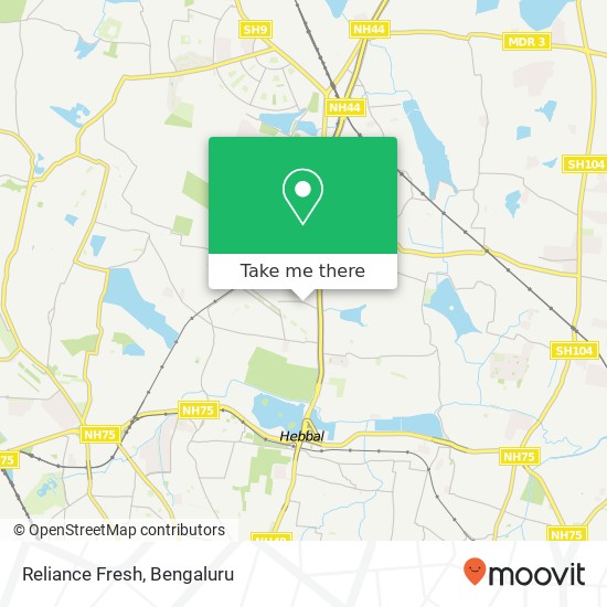 Reliance Fresh map