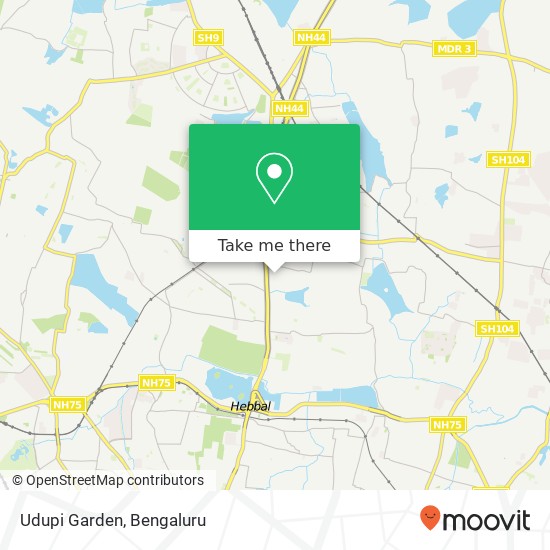 Udupi Garden map