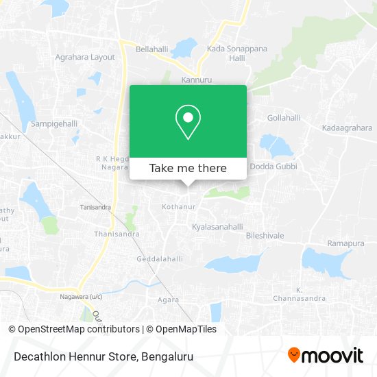 Decathlon Hennur Store map