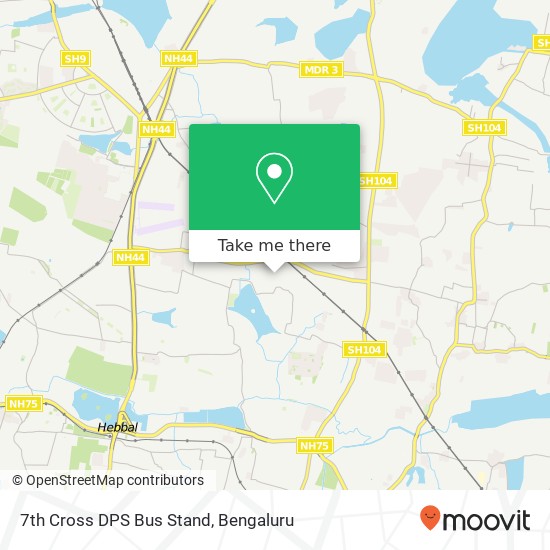 7th Cross DPS Bus Stand map