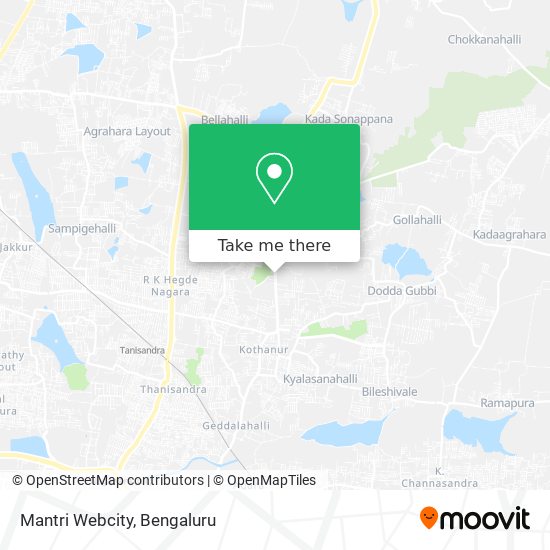 Mantri Webcity map