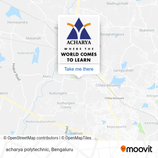 acharya polytechnic map