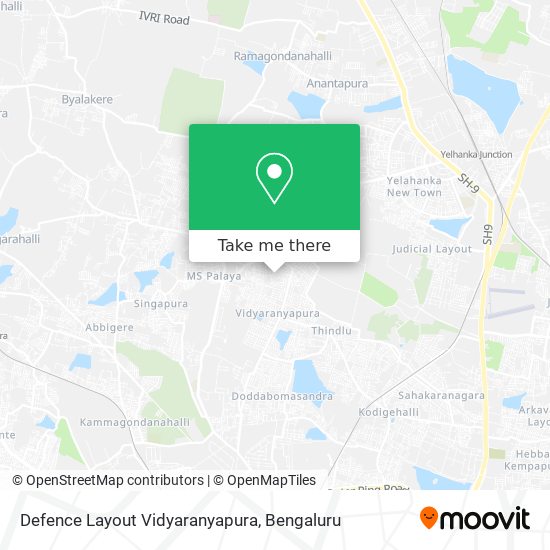 Defence Layout Vidyaranyapura map