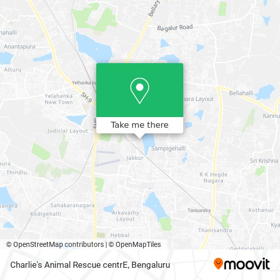 How to get to Charlie's Animal Rescue centrE in Bengaluru by Bus or Train?