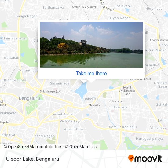 Ulsoor Lake map