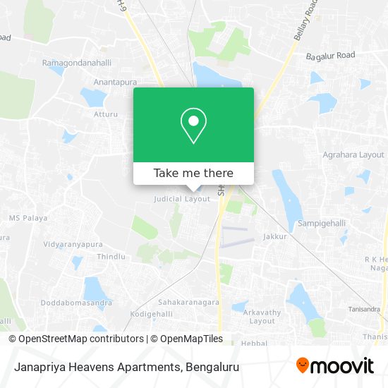 Janapriya Heavens Apartments map