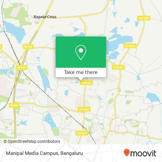 Manipal Media Campus map