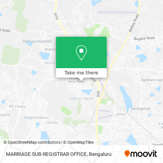 MARRIAGE SUB-REGISTRAR OFFICE map