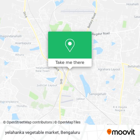 yelahanka vegetable market map