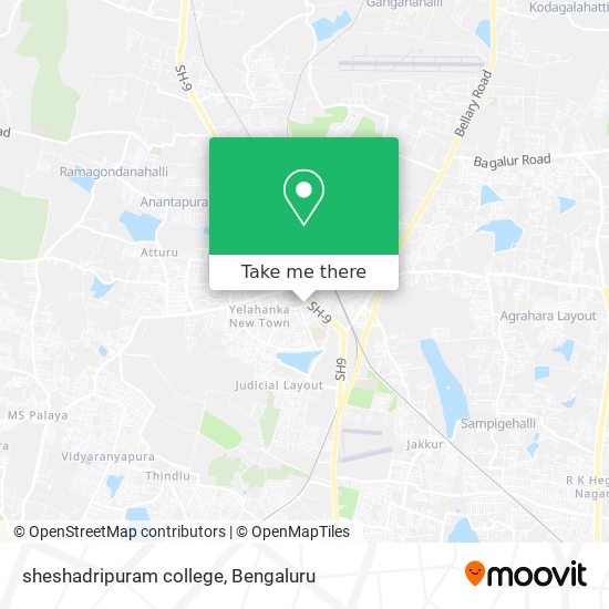 sheshadripuram college map