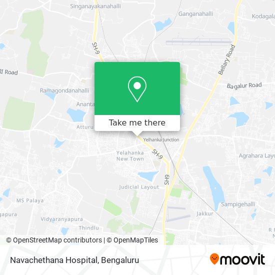 Navachethana Hospital map