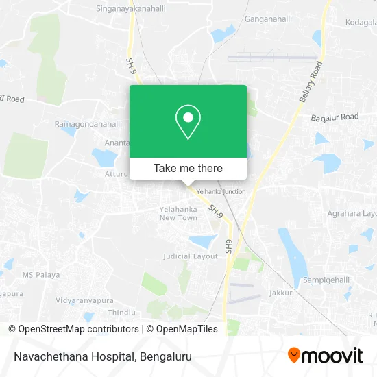 Navachethana Hospital map