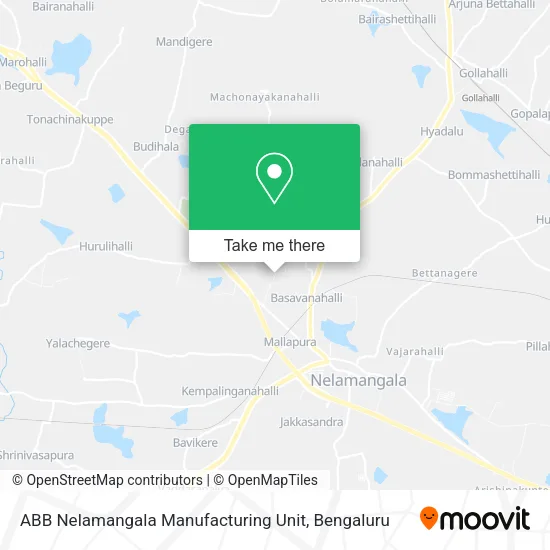 ABB Nelamangala Manufacturing Unit map