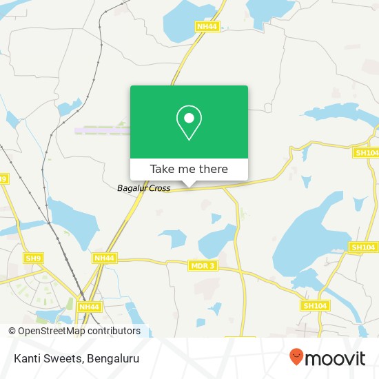 Kanti Sweets map