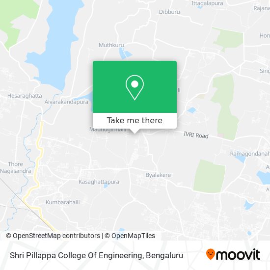 Shri Pillappa College Of Engineering map