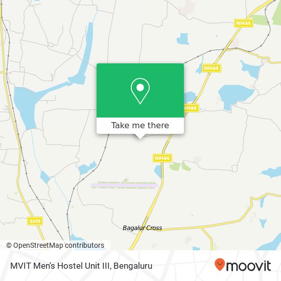 MVIT Men's Hostel Unit III map