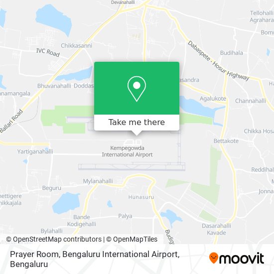 Prayer Room, Bengaluru International Airport map