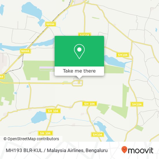MH193 BLR-KUL / Malaysia Airlines map