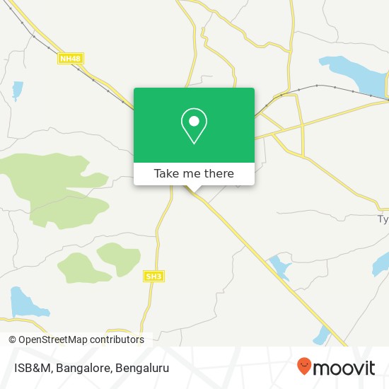 ISB&M, Bangalore map