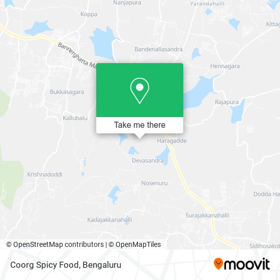 Coorg Spicy Food map