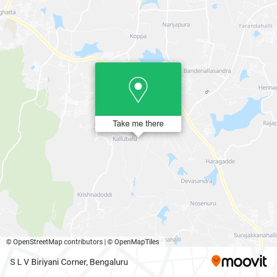 S L V Biriyani Corner map