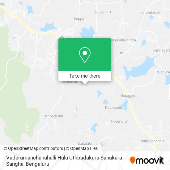 Vaderamanchanahalli Halu Uthpadakara Sahakara Sangha map