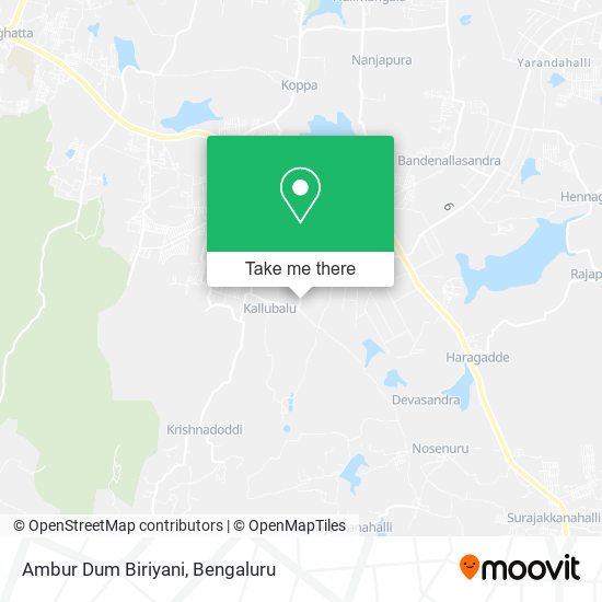 Ambur Dum Biriyani map