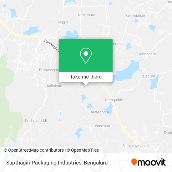 Sapthagiri Packaging Industries map