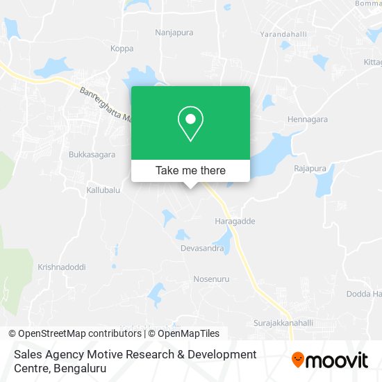 Sales Agency Motive Research & Development Centre map